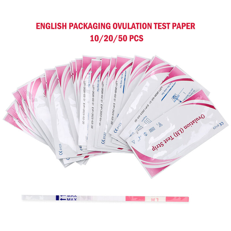 10/20/50PCS Pregnancy Urine Test Strip Ovulation Urine Test Strip LH Tests Strips kit First Response Ovulation Kits 99% Accuracy