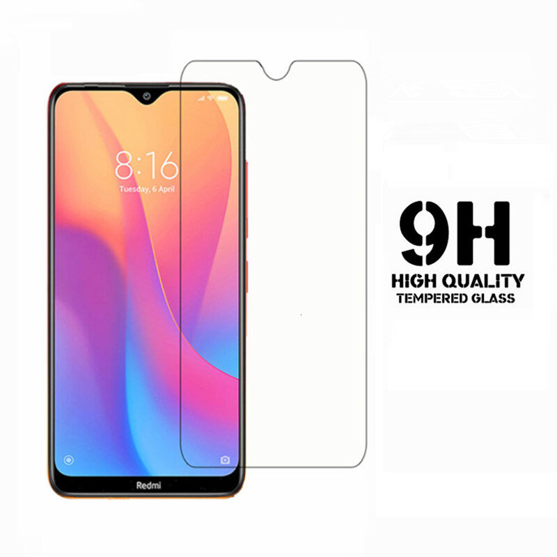 9H Tempered Glass Di untuk Xiomi Redmi 8 8 Telepon, Silikon Lapisan Anti Gores Kaca untuk Xaomi Redmi8a 8 keselamatan Pelindung Film