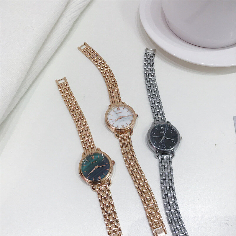 Moda feminina luxo ouro aço inoxidável relógios veias dial design casual senhoras relógios de pulso 2021 feminino relógio de quartzo presentes