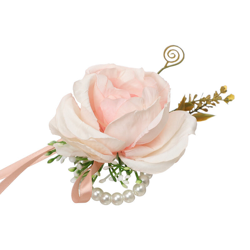 Sen matrimonio damigella d'onore gruppo polso fiore fresco e bello sposa polso fiore evento danza celebrazione fiore mano