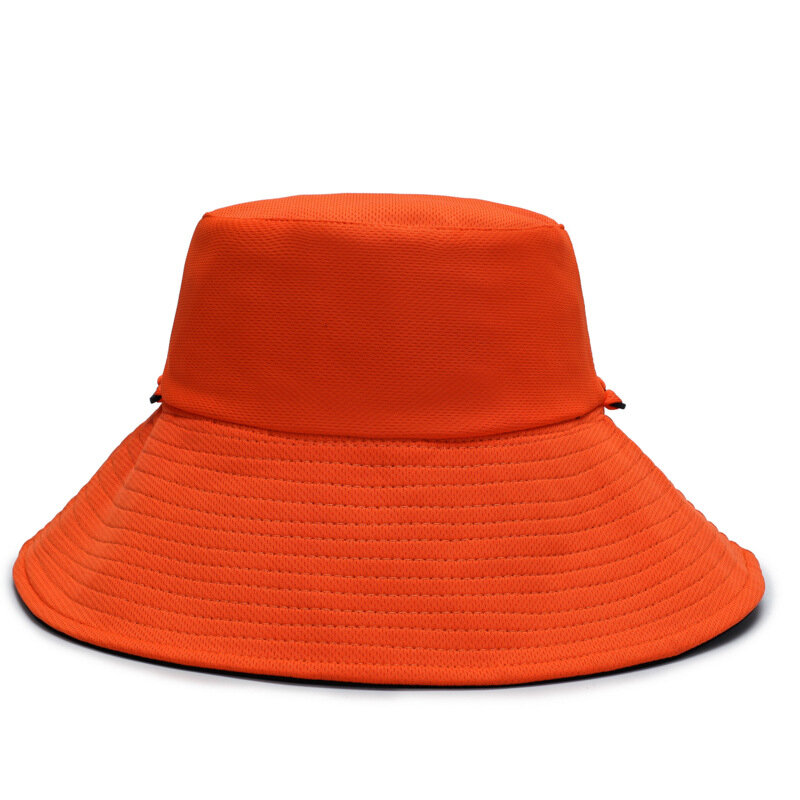 매일 코 튼 스타일 양동이 모자 Unisex 유행 경량 여름 해변 휴가 모자 솔리드 컬러 와이드 브림 태양 모자