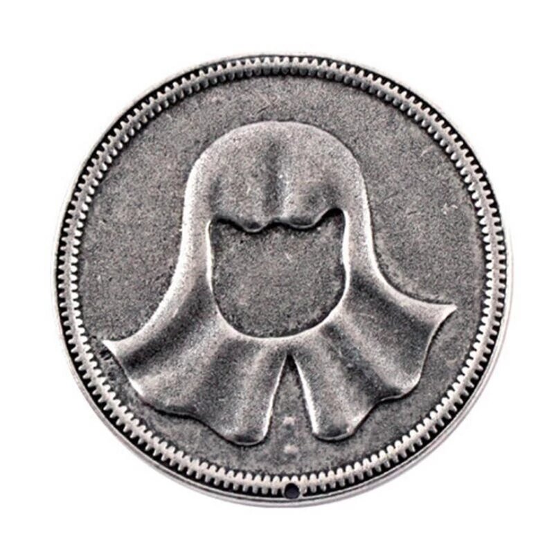 Vendita calda moneta Valar Morghulis alta valyriana Cosplay moneta in metallo uomo senza volto monete di ferro Prop