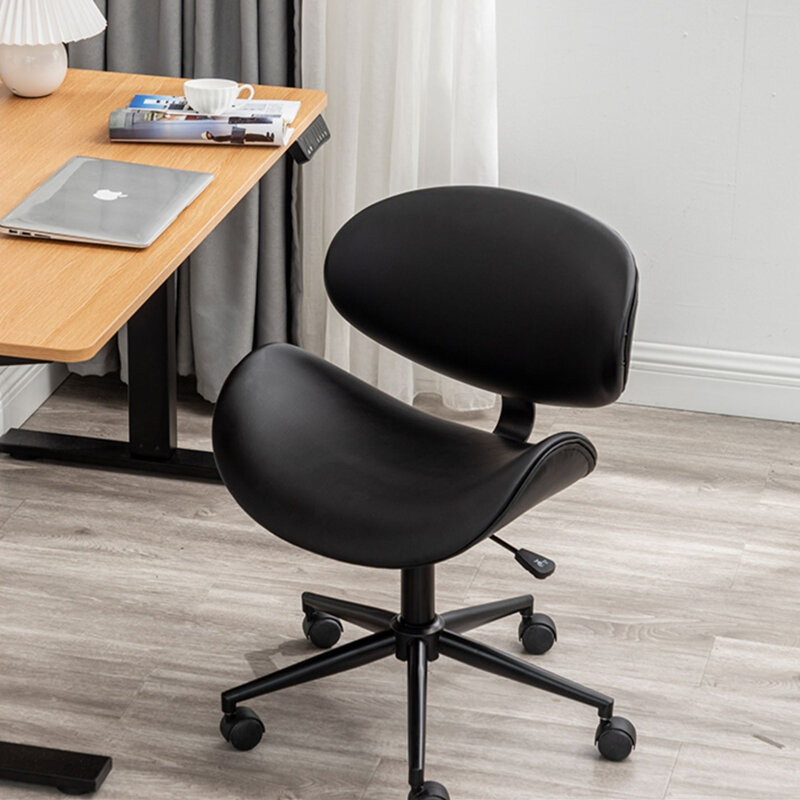 Simple Leisure Fashion Comfortable Backrest Lifting Rotating Office Chair Study Room Bedroom Living Room Computer Chair