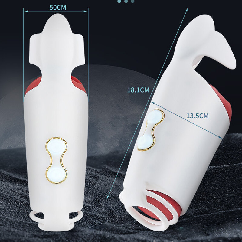 Sex delay trainner Masturbation exerciser masturbators double-layer lock oral sex male sex toy adult products gift for lover men