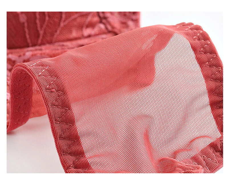 Bra Set Plus Size For Women Lingerie Fine Lace Underwire Ruffles Straps Decorate With Bow Women's Underwear E Cup
