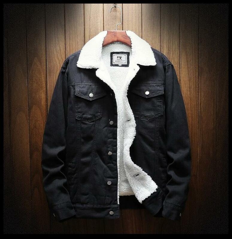 Джинсовая куртка мужская зимняя, теплый пиджак из денима, утепленная шерстяная подкладка, верхняя одежда, большие размеры 6XL