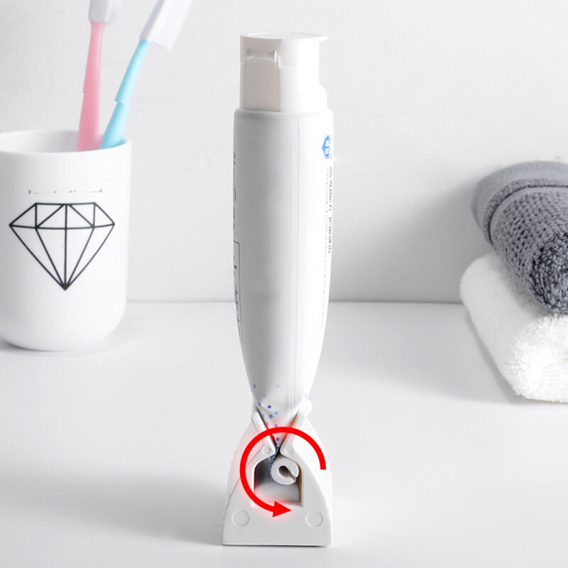 Akcesoria łazienkowe urządzenie do pasty do zębów wielofunkcyjny dozownik płyn do demakijażu klipsy do wyciskania instrukcja Lazy wyciskacz do tubki Press