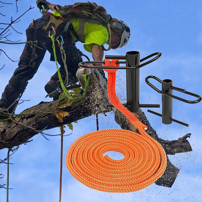 3/4 InchX14 Feet Steel Slow Descent Rigging Kit, Sling Tree Rope Friction Device for Arborist Climbers Lumberjack Etc
