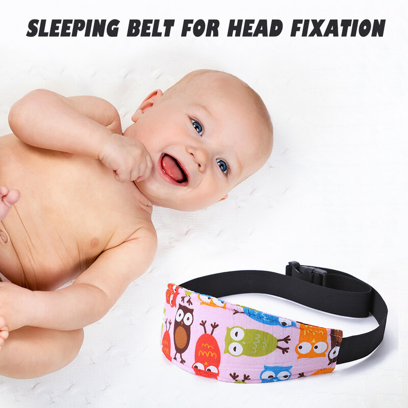 Faixa de fixação segurança do bebê assento de carro sono nap aid criança criança cabeça protetor cinto suporte carrinho de bebê ajustável cochilar cinta