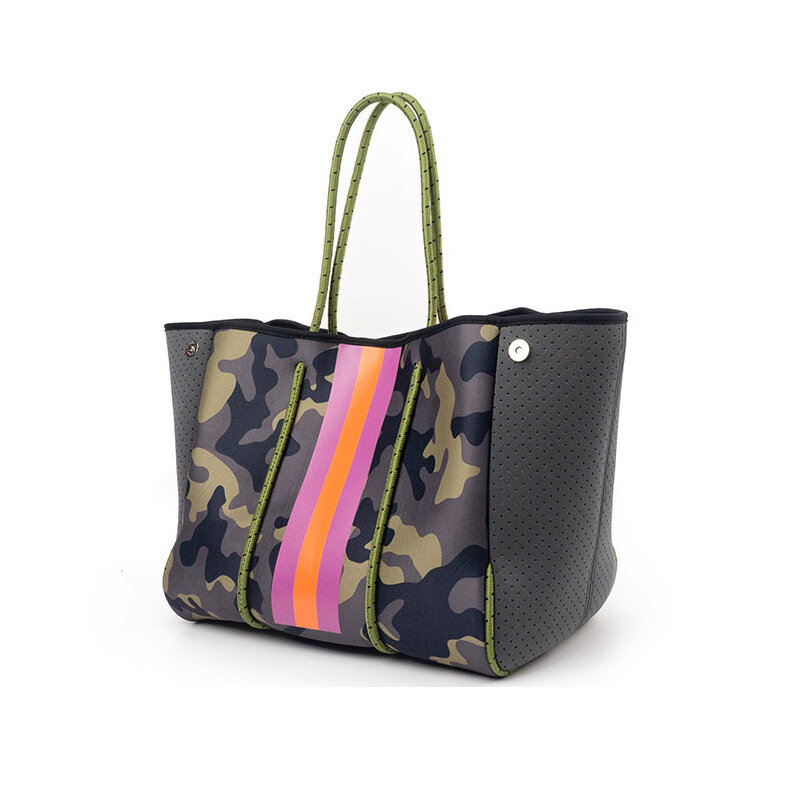 Неопреновая сумка-тоут для женщин, повседневные водонепроницаемые Модные большие дамские сумочки, вместительная сумка на плечо, шоппинг
