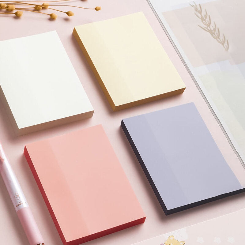 Transparent Sticky Notes Memo Pad High Qality Waterproof PET Sticky Stationery Notepad Student School Office Stationery