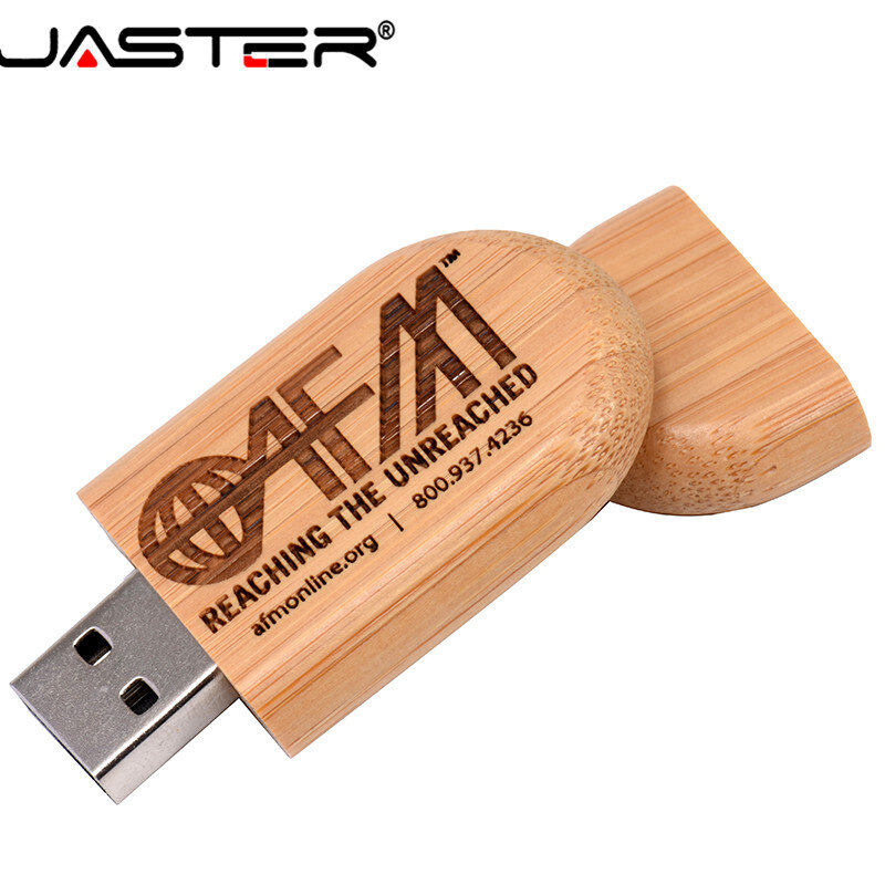 Jasterロゴカスタマイズされた木製のusbフラッシュドライブペンドライブ4グラム8グラム16グラム32グラム64グラム外部収納フラッシュドライブメモリスティック送料無料