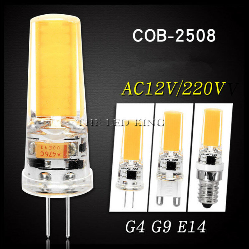 220V G9 LED G4 LED G9 AC DC 12V reemplazar halógeno 10W 20W 35W 50W COB luces LED proyector lámpara