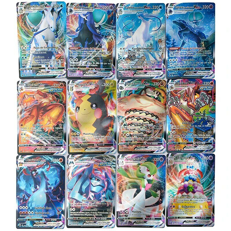 55-300 Pcs Spanish Pokemon Card Shining Cards Game TAG TEAM GX V MAX Battle Carte Trading Cards Toy For Children Christmas Gift