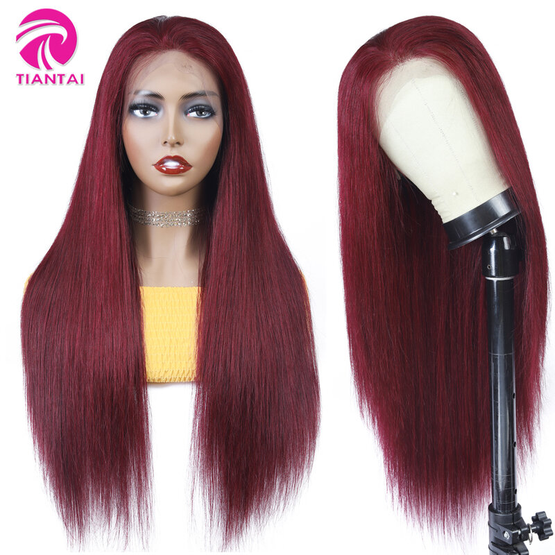 TTHAIR Red Bundles 1/3/4 Straight Hair Bundles Remy Colored Human Hair Bundles Brazilian