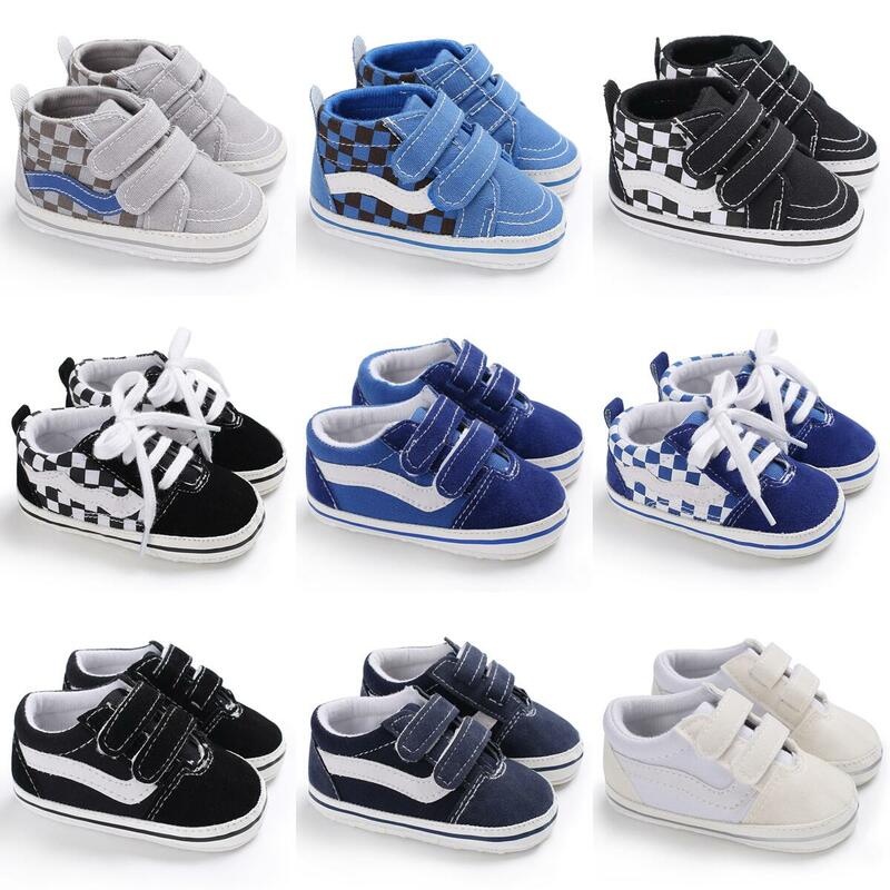 Sepatu Baby Shower Sepatu Kanvas Anak Laki-laki dan Perempuan Sepatu Bayi Sol Katun Sepatu Balita Kasual Awet Cocok untuk Anak-anak