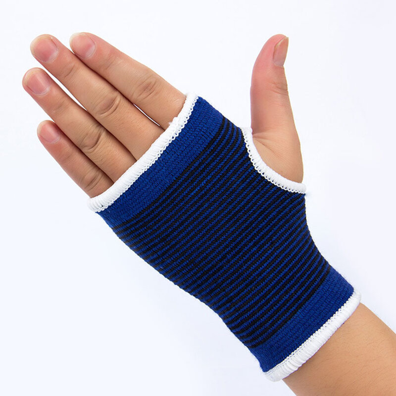 1 par mão de pulso alta elasticidade pulseira fitness yoga pulso palma compressão basquete levantamento energia esportes almofada protetor