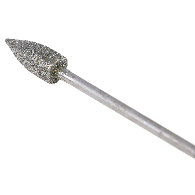 8Pcs diamante rettifica testa lucidatura punte di ago sbavature strumento di intaglio della pietra del metallo