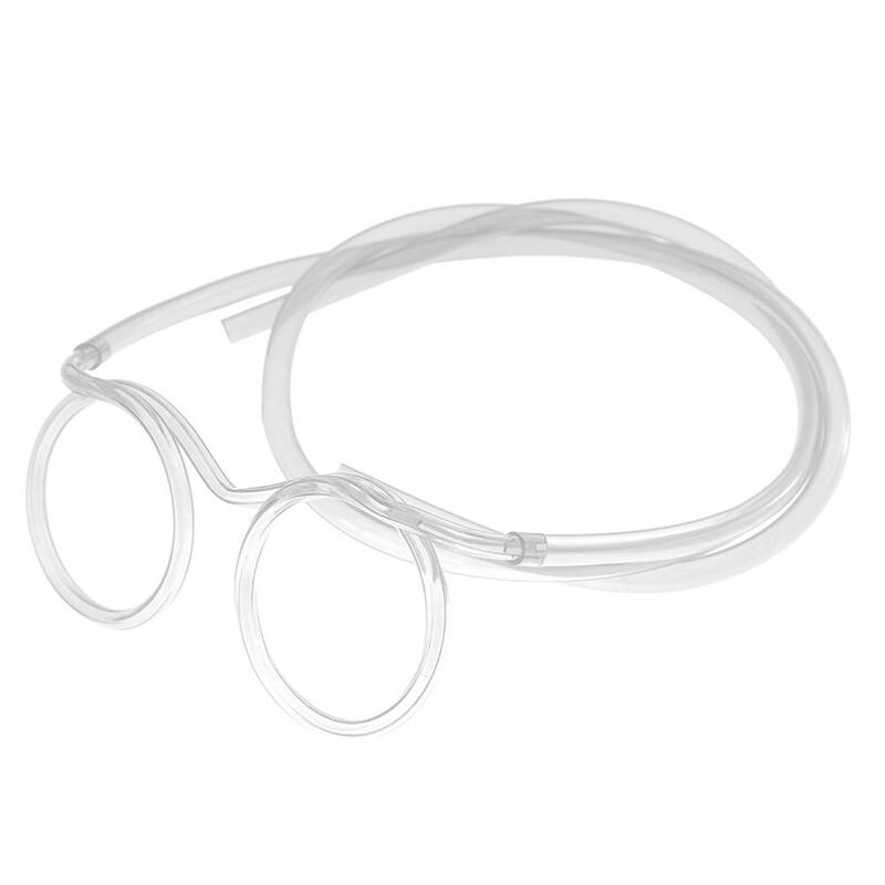 Óculos de palha de plástico macio, óculos flexível para bebidas, ferramentas em tubo, novidade para crianças, suprimentos para festa de bar, kawaii, 1 peça