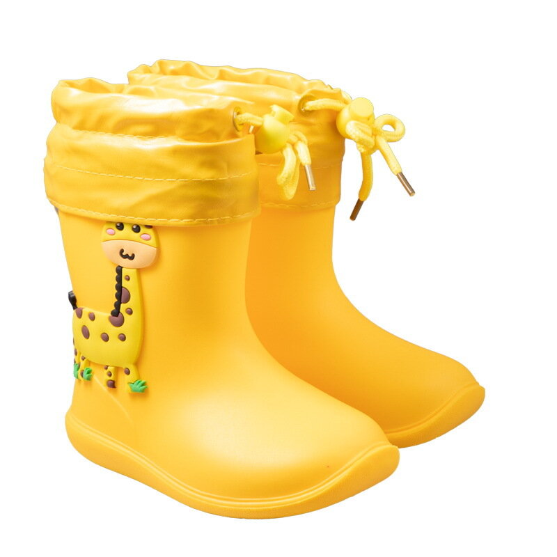 أطفال أحذية المطر طفل فتاة Rainboots الكلاسيكية للماء الأطفال أحذية PVC المطاط أحذية الاطفال طفل المياه الأحذية الصبي