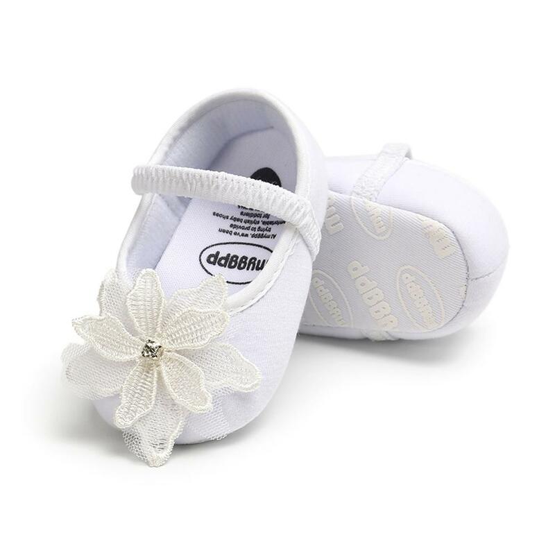 Bebé niña infantes bordado Floral patrón princesa zapatos + encaje flor diadema fotografía Props Set