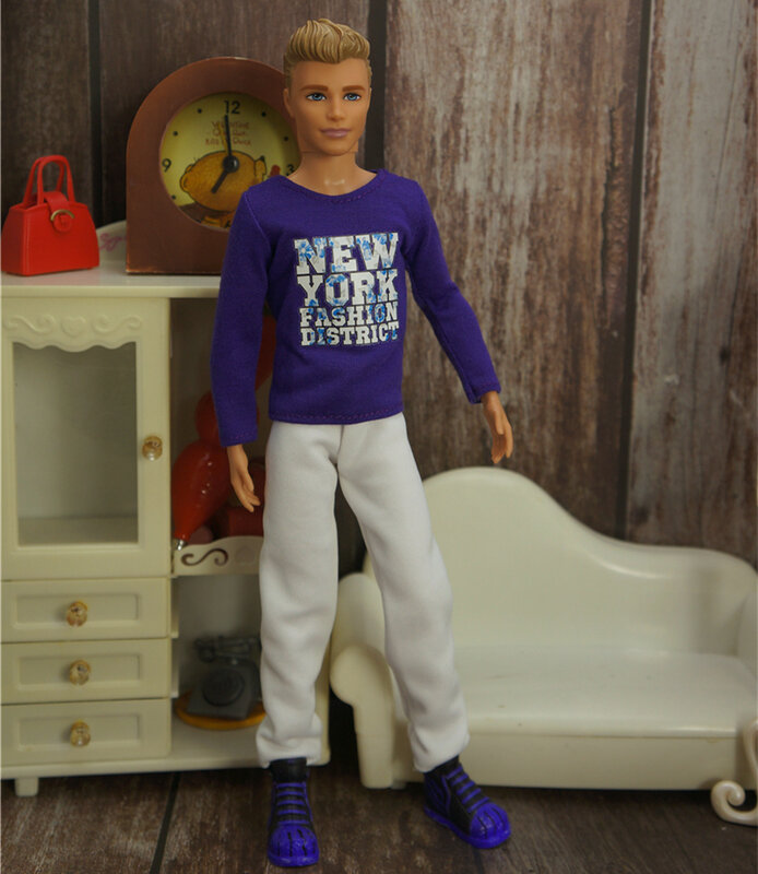 Roupa de boneca ken prince, roupa esportiva masculina de 32cm para ken prince