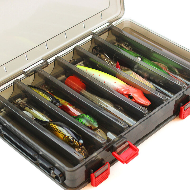 Nuevo señuelo de pesca multifuncional, caja de almacenamiento de ganchos para cucharas, aparejos de pesca, 14 compartimentos