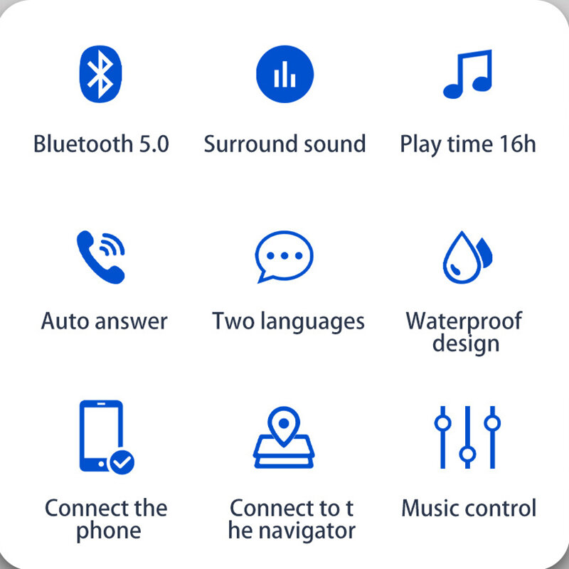 Oreillette Bluetooth V4.2 pour Moto, appareil de communication sans fil, Anti-interférence, kit mains-libres, Intercom étanche 50M