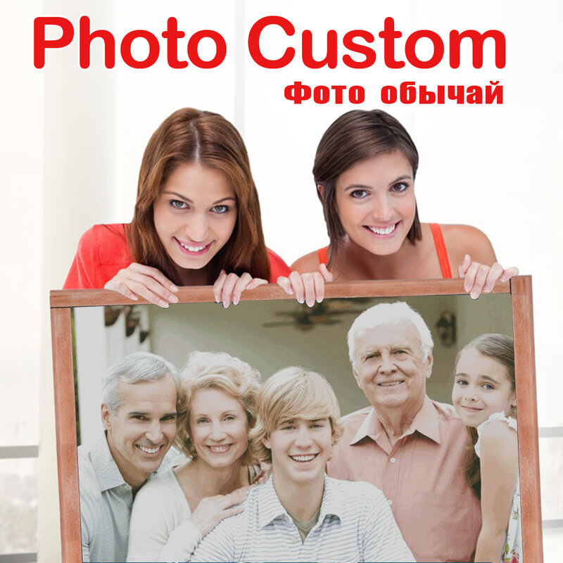 Personalized diamond painting with personal photos, complete 5D embroidery kit, rhinestones, cross stitch, mosaic, pictures, DIY