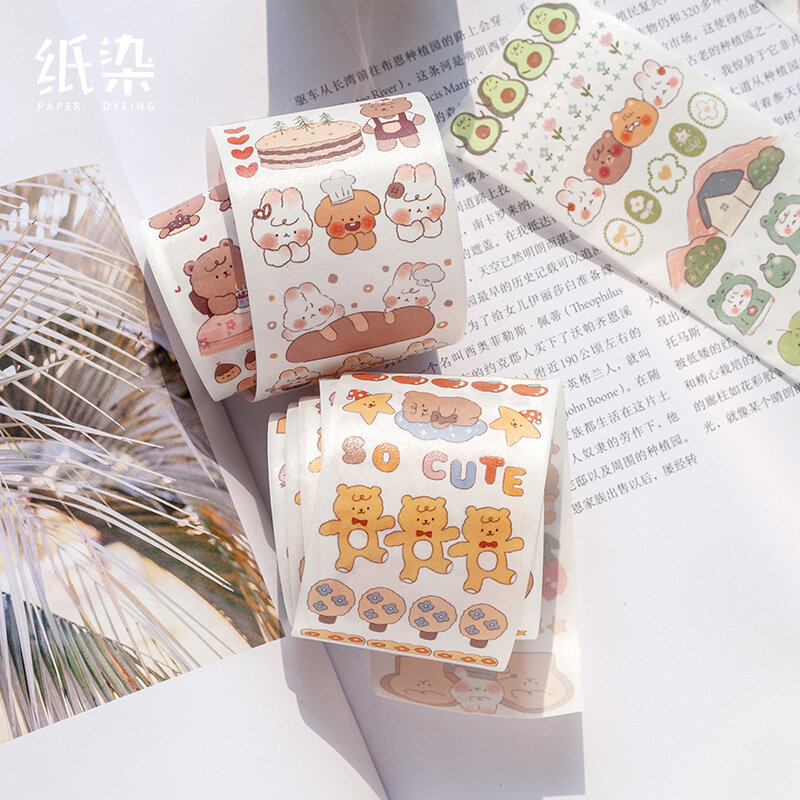 Washi Masking Tapes Cartoon Kaninchen Serie Dekorative Klebe Scrapbooking DIY Papier Japanischen Aufkleber