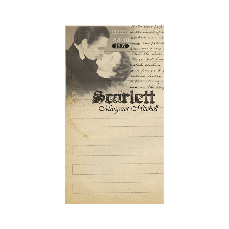 24 folhas/bloco manuscritos do escritor memorando almofadas nostalgia retro papel diário scrapbooking adesivos escritório escola papelaria bloco de notas
