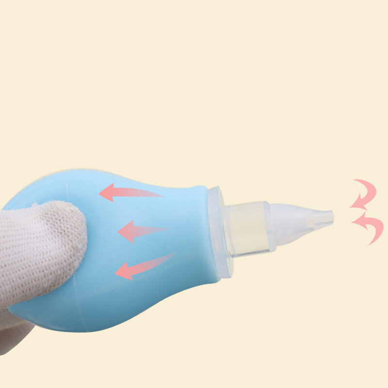 Infant Manuelle Silikon Nasensauger Saug Pumpe Baby Vakuum Nase Reinigung Werkzeug