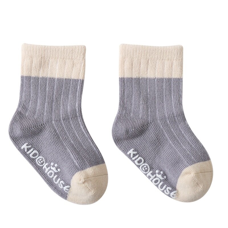 Детские Силиконовые коралловые флисовые хлопковые эластичные носки для новорожденных детские Нескользящие мягкие носки для малышей