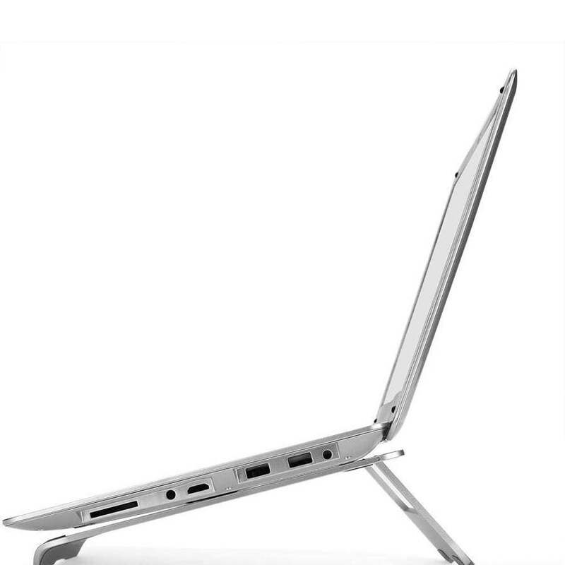 Suporte dobrável de liga de alumínio para laptop, portátil, não escorrega, dissipação de calor, laptop