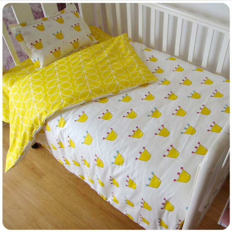 AY TescoBaby pościel zestaw dla noworodków wzór gwiazdy Kid pościel dla chłopca czystej bawełny tkane łóżeczko poszewka do kołdry Pillocase