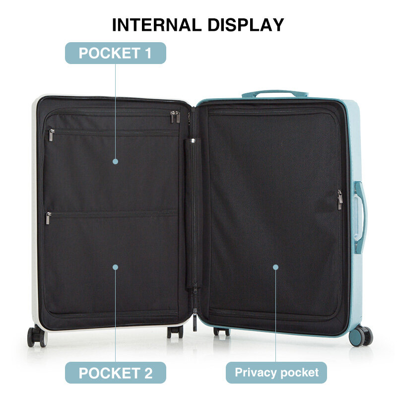 Unique Design Hanke Luggage With Brake Wheel Men Women PC Suitcase Travel Trolley Case Spinner Carry On Cabin USB Charging H9832