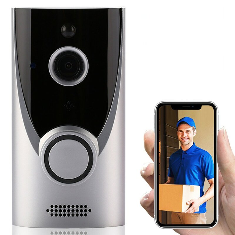 WiFi en casa inteligente inalámbrico de seguridad timbre Visual Intercom la grabación de Video Bluetooth casa Monitor de visión nocturna de la puerta de intercomunicación teléfono