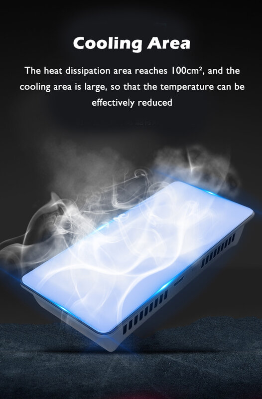 Двухмодульная охлаждающая подставка для планшета, мощный вентилятор охлаждения 10 дюймов полупроводниковый радиатор для мобильный телефон...