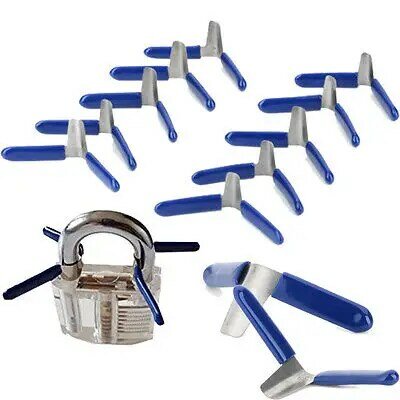 10 pçs cadeado calço picaretas conjunto bloqueio picareta acessórios conjunto ferramentas de bloqueio casa ferramentas serralheiro novo 2020