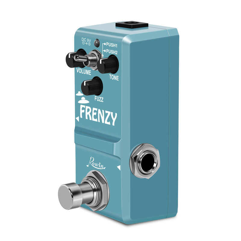 Rowin LN-322 Frenzy กีต้าร์คลาสสิก Fuzz Tone ครีมไวโอลินเช่นเสียง Mini เปลือกโลหะ2โหมดสำหรับเบสกีต้าร์