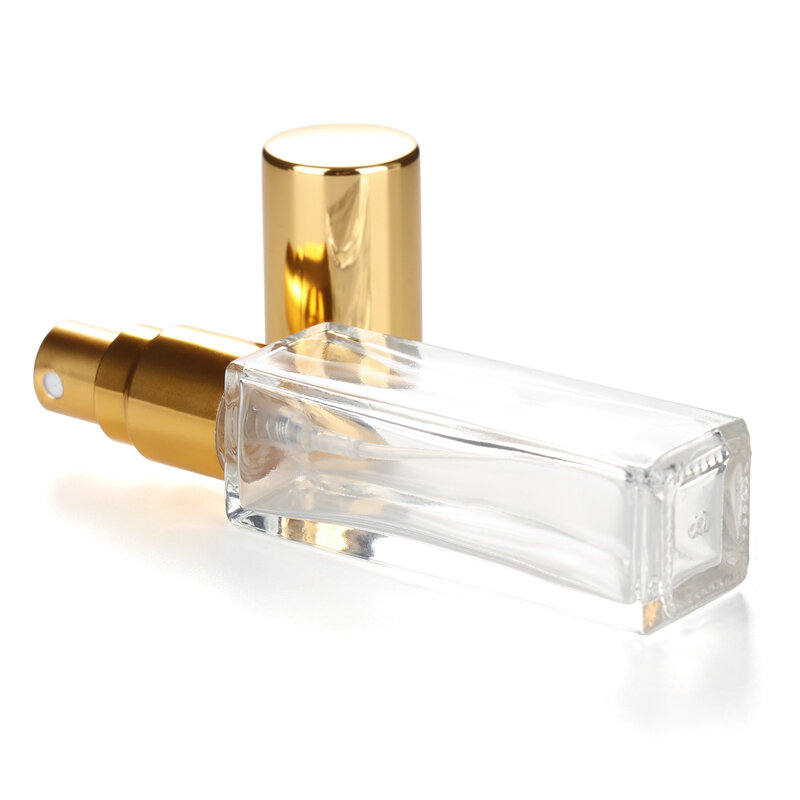 5ml/10ml/18ml vazio recarregável portátil frasco de perfume viajante spray de vidro atomizador recipiente transparente por atacado (sem etiqueta)