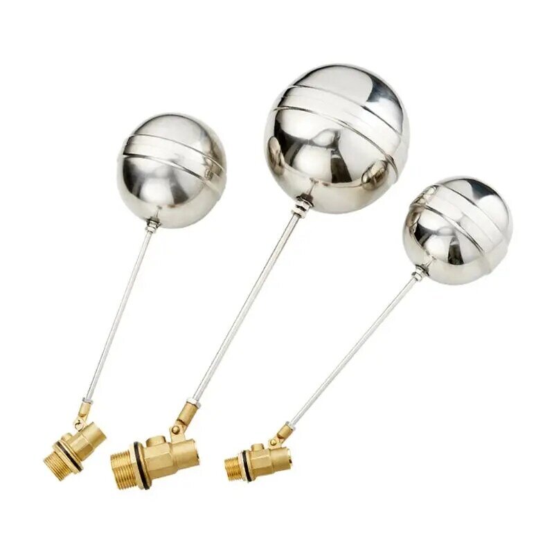 DN15 DN20 DN25 Male Thread Float Ball Valve Metal Floating Ball Water Level Controller Auto Water Sensor for Tank Mount