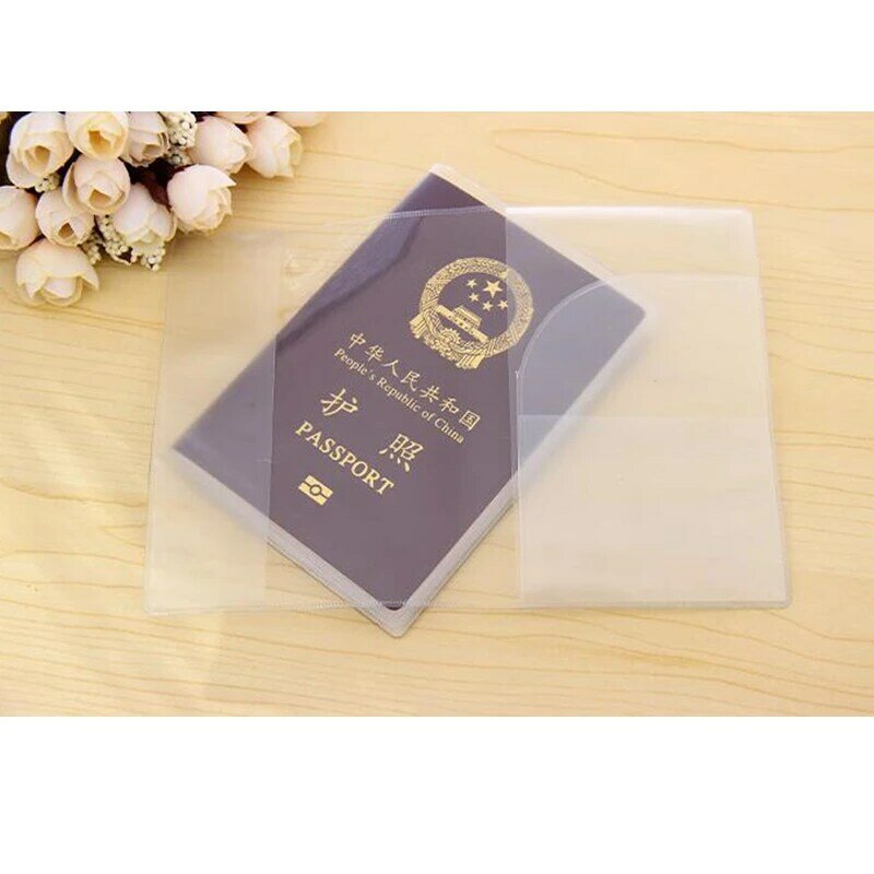 투명 PVC 방수 여권 커버 홀더 지갑, 여행 액세서리, 여권 커버 케이스