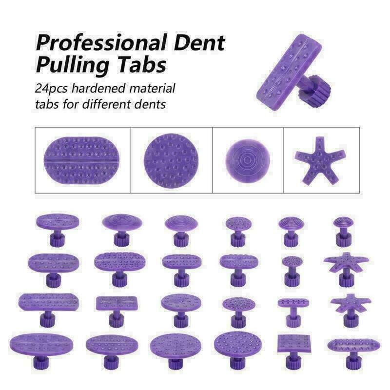 New Paintless Dent Repair Dent Tools Golden Dent Puller Kit Dent Silde Hammer Glue Puller Repair Kits for Car Damage Dent Repair