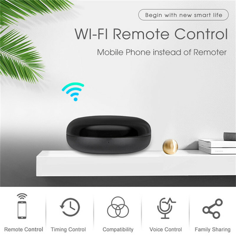 Control remoto inteligente por infrarrojos, Wifi, TUYA, aplicación de hogar inteligente, Control remoto inalámbrico por voz, para todos los televisores, DVD y AUD