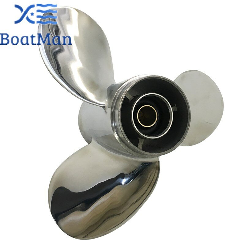 Outboard Propeller 9 1/4x8 For Yamaha 9.9HP F9.9 15HP F20 Stainless steel 8 splines Boat Parts & Accessories 63V-45947-00-EL