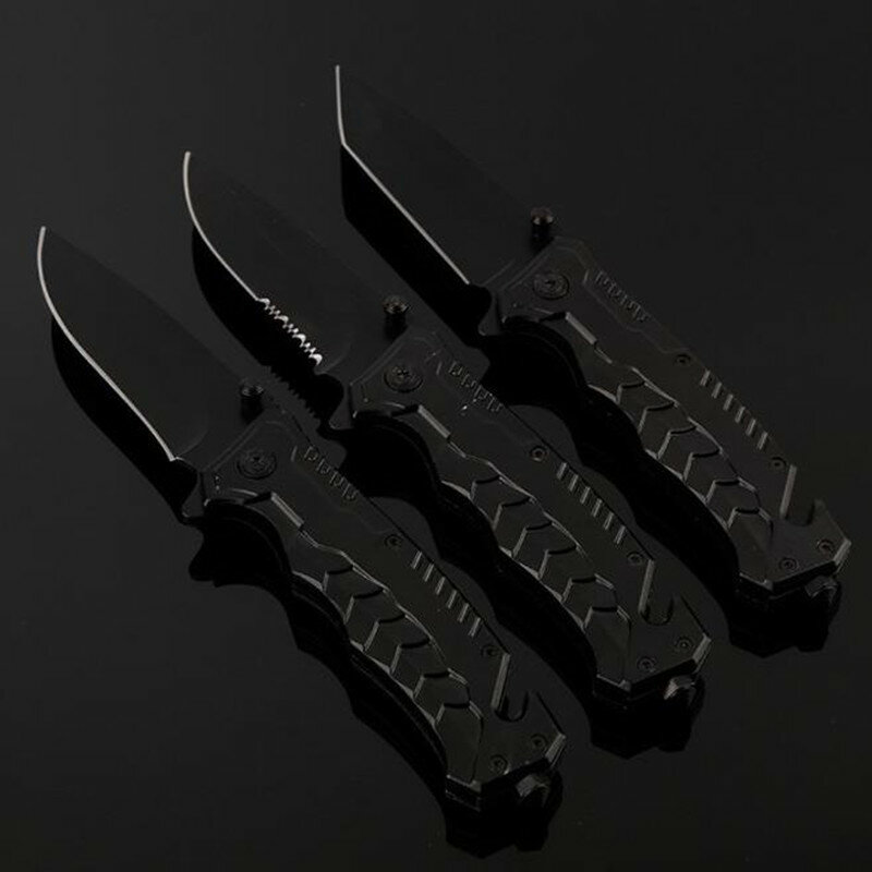 2021 HW160 مغامرة في الهواء الطلق سكين للفرد الأسود متعددة الوظائف حبل من الفولاذ المقاوم للصدأ أدوات القطع