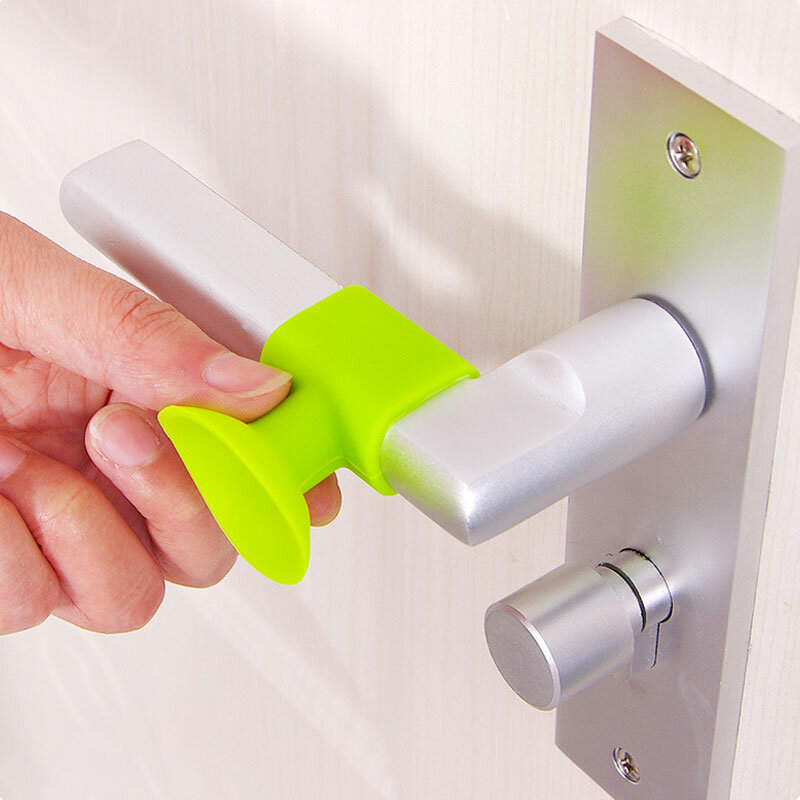 10Pcs Doorknob Wall Mute Crash Pad Door Cabinet Door Handle Lock Silencer Anti-Collision Silicone Doorknob Cushion Door Stopper