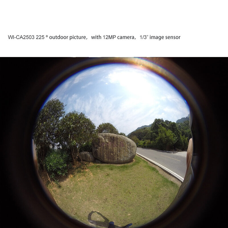 Wishe-車のカメラ自動ディスペンサー,0.98mm,225度,hd,12mp,m8 x p0.35,1/3 "f2.0
