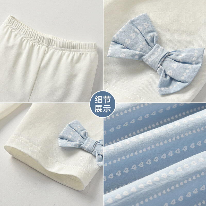 Yg-falda de princesa de manga voladora + Pantalones de lazo + tocado encantador, traje de tres piezas para niños, novedad de verano 2021